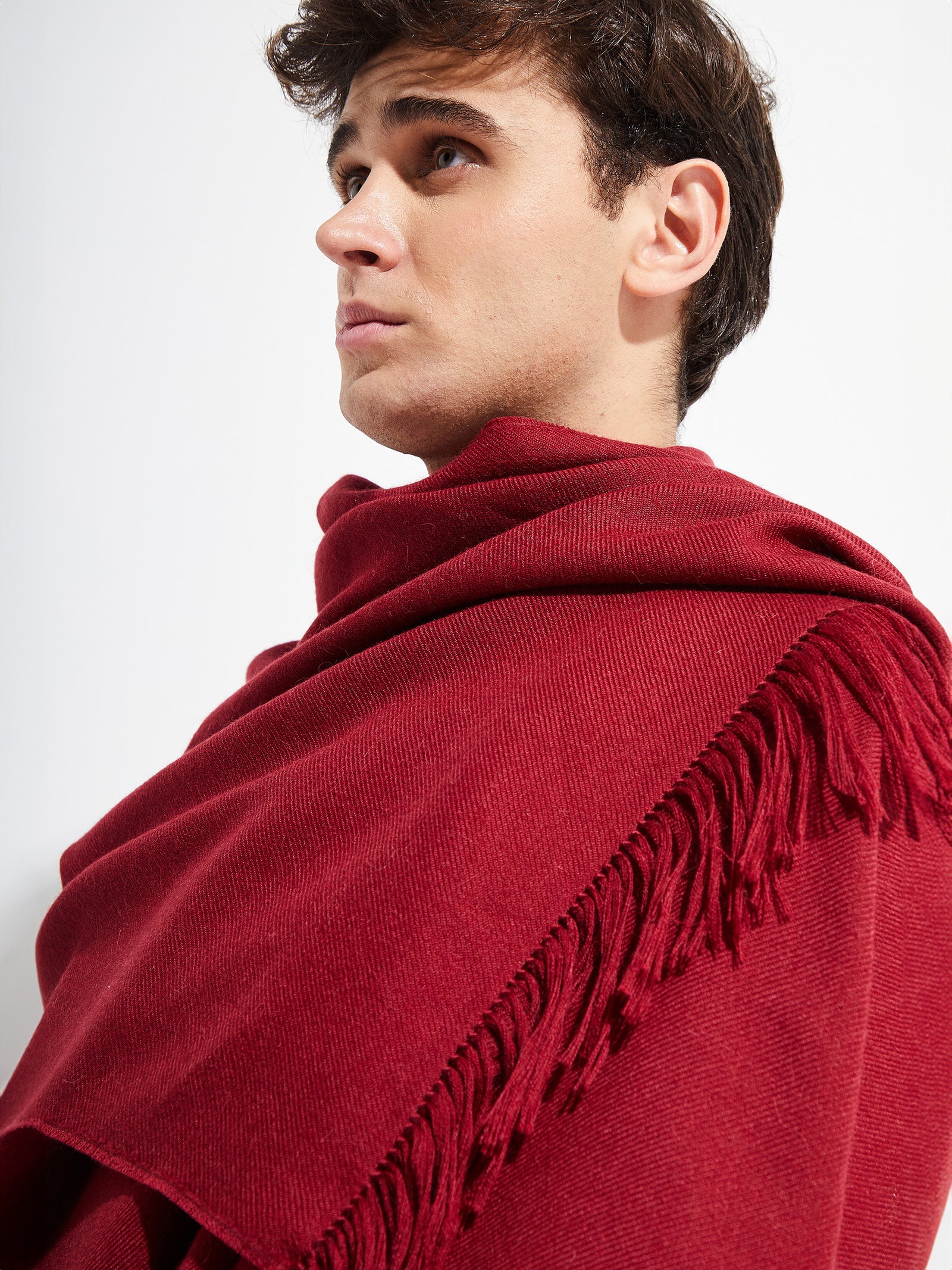Estola Jee De Alpaca Royal Color Guinda