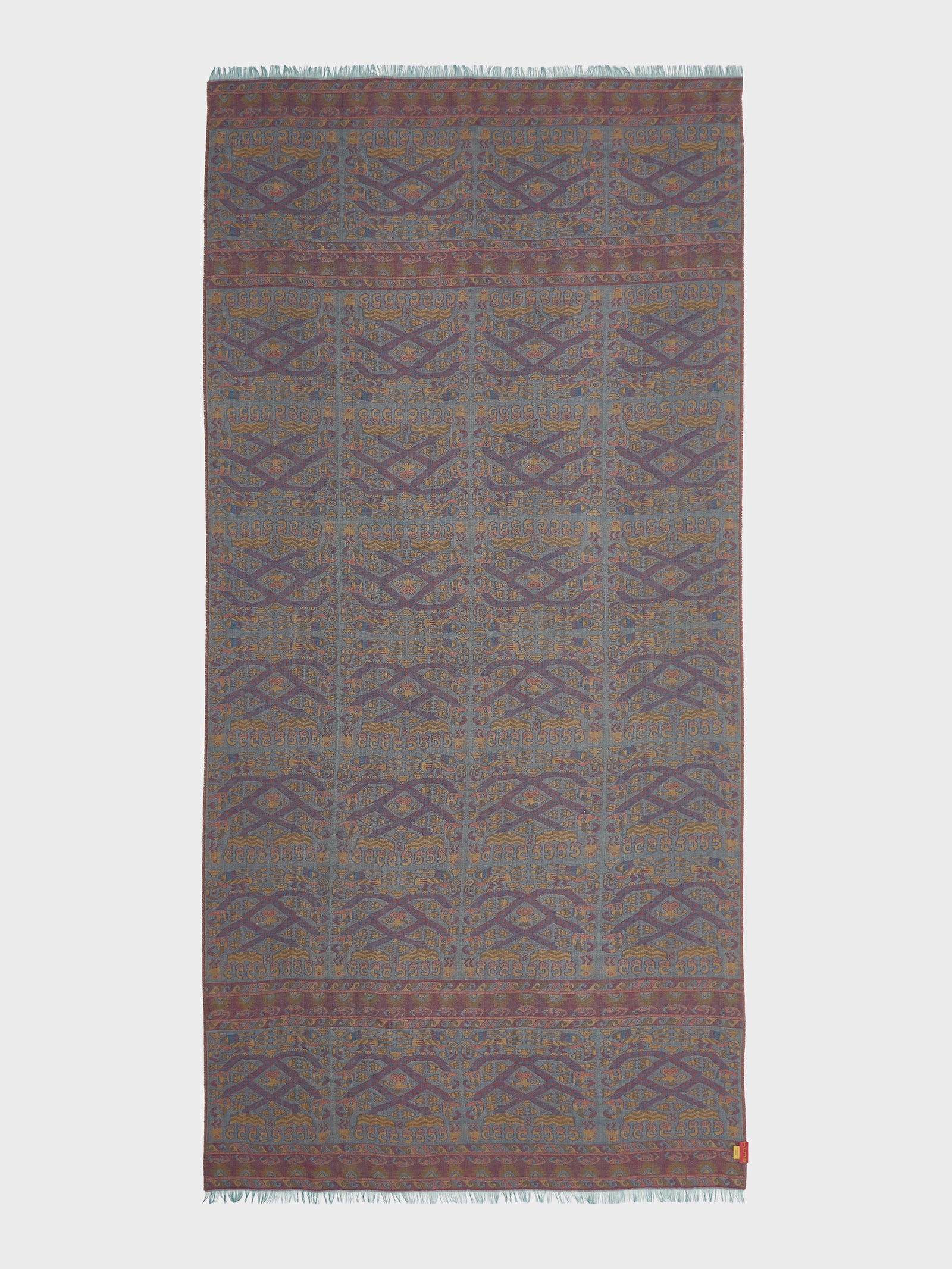 Estola Lambayeque - 8 De Royal Alpaca Y Seda Color Azul