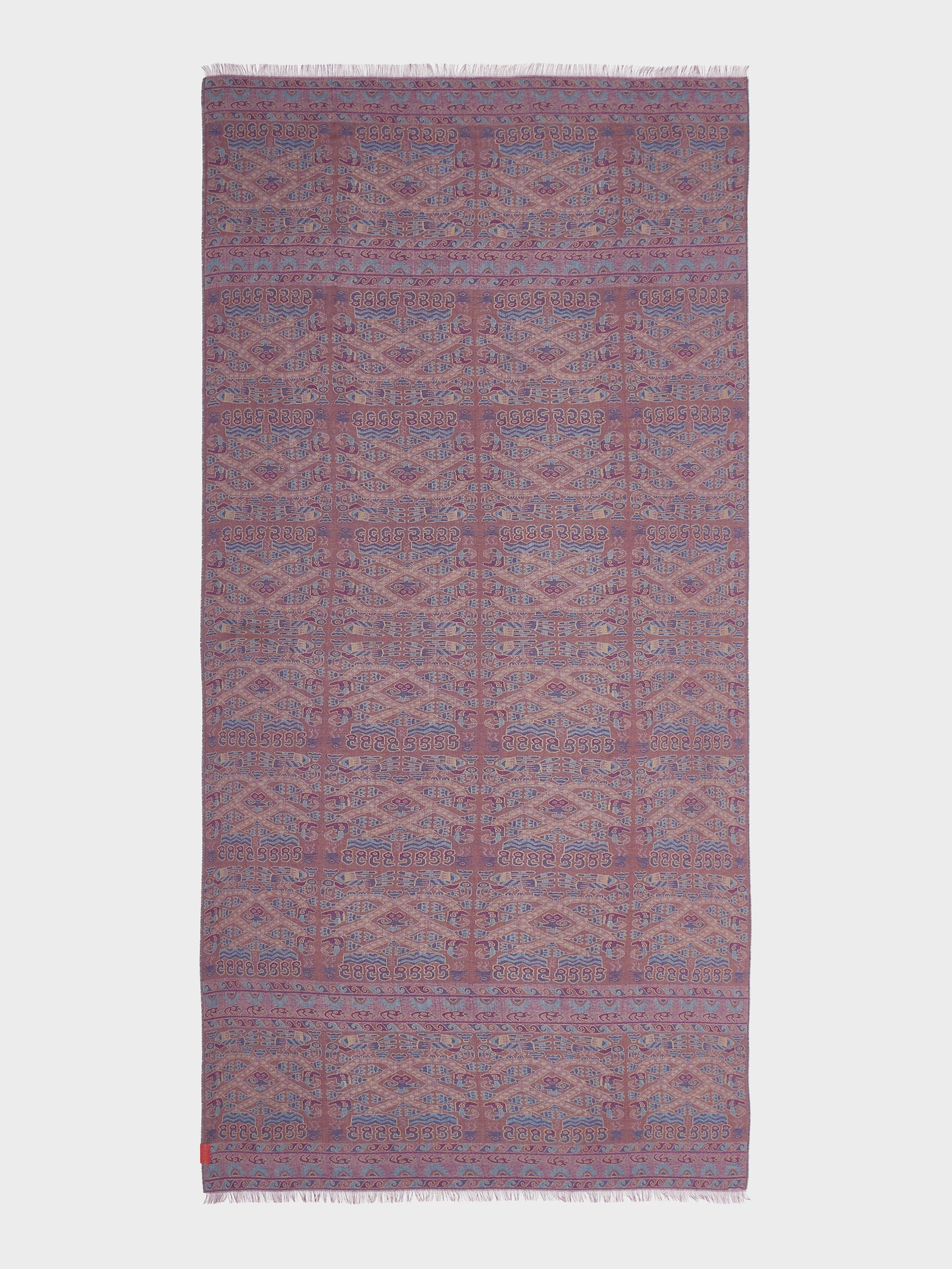 Estola Lambayeque - 8 De Royal Alpaca Y Seda Color Rojo