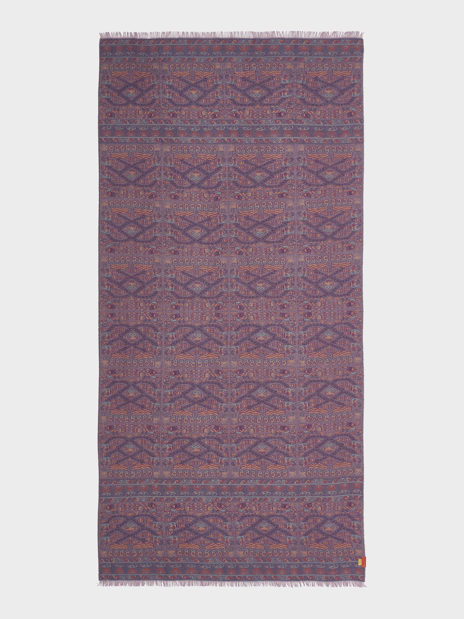 Estola Lambayeque - 8 De Royal Alpaca Y Seda Color Rojo