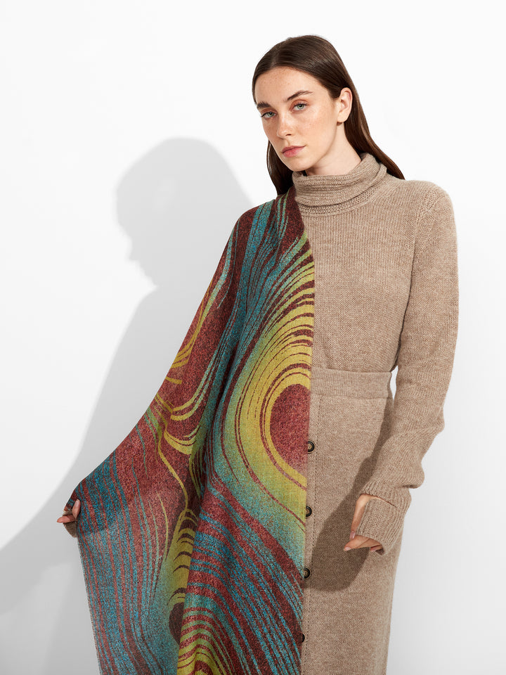 Estola Ztamp 2 De Baby Alpaca Color Multicolor