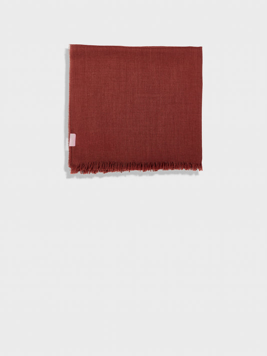 Estola Teaberry De Baby Alpaca Color Marrón