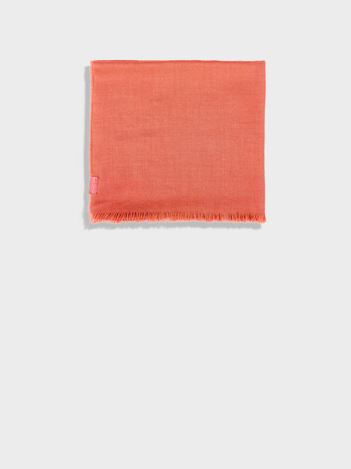 Estola Teaberry De Baby Alpaca Color Naranja