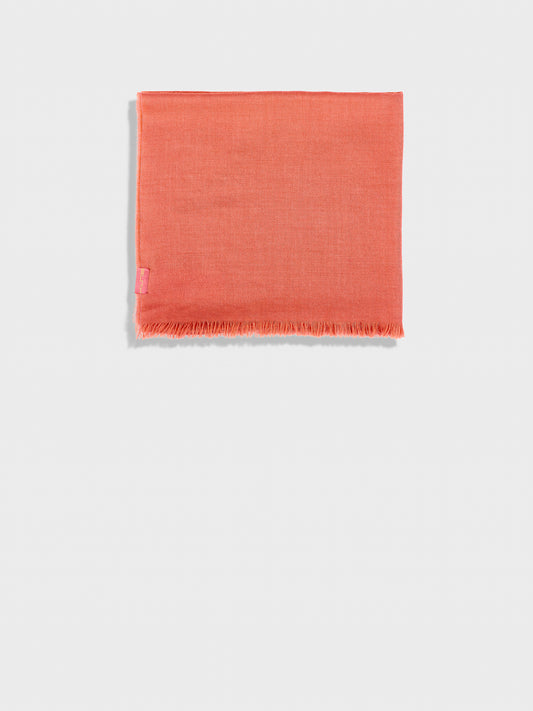 Estola Teaberry De Baby Alpaca Color Naranja