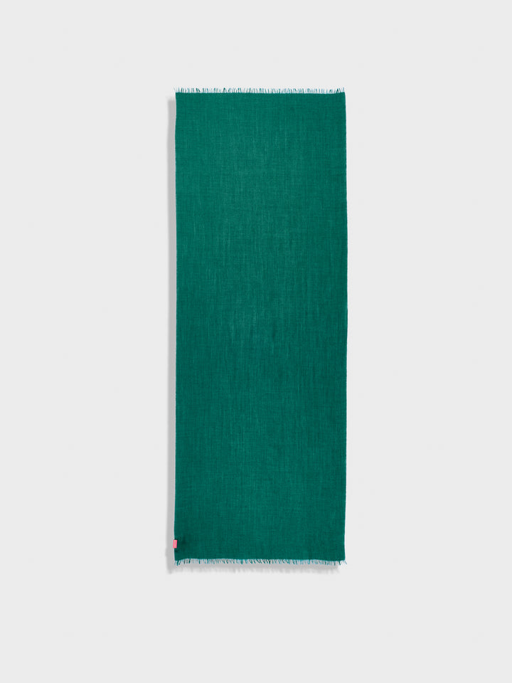 Teaberry Green Baby Alpaca Stole