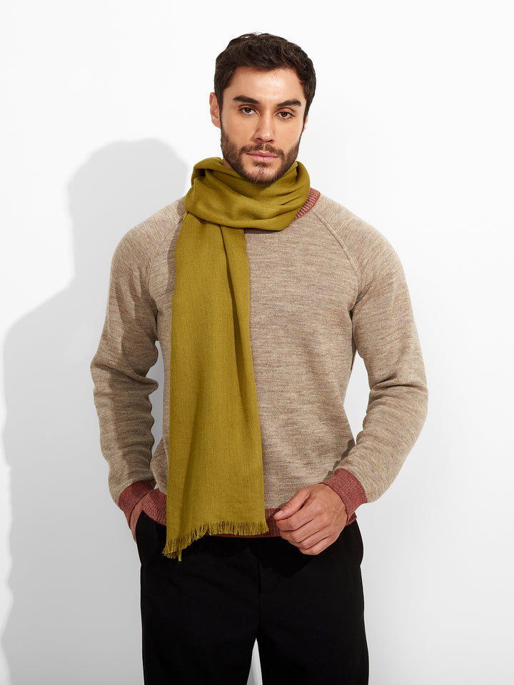 Estola Teaberry De Baby Alpaca Color Verde