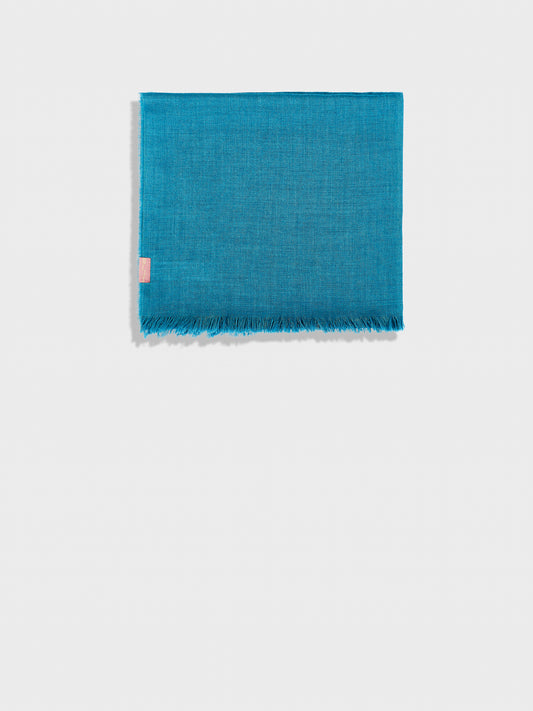 Estola Teaberry De Baby Alpaca Color Turquesa