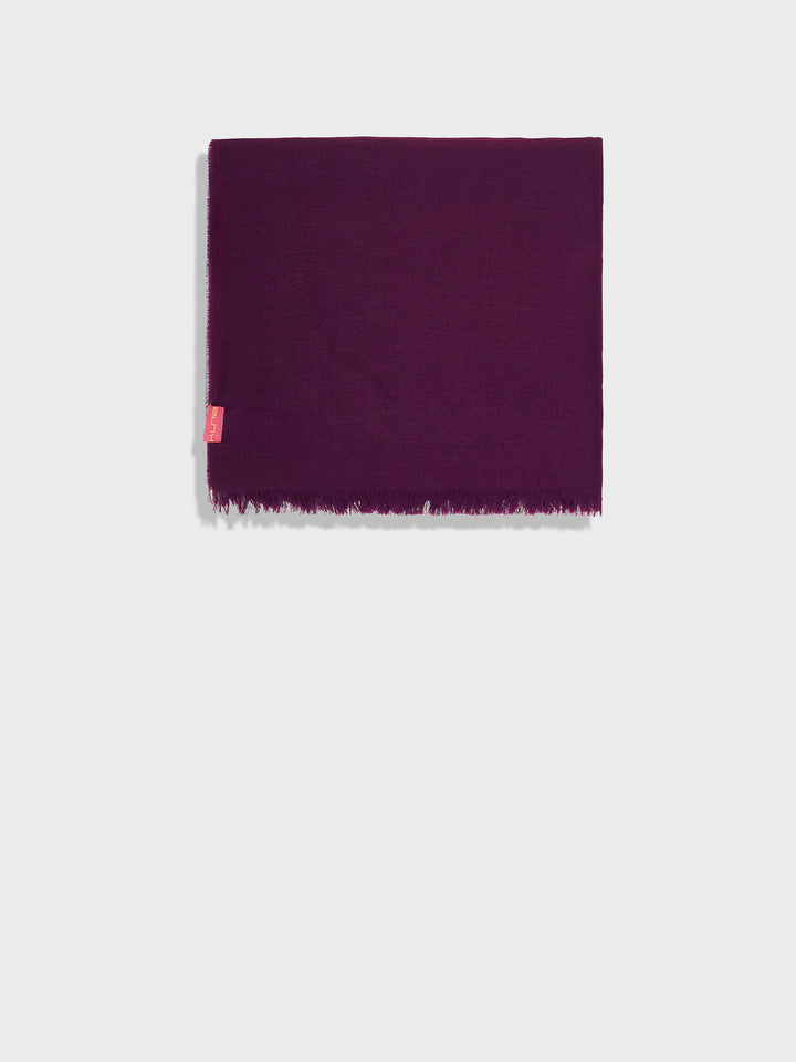 Estola Teaberry De Baby Alpaca Color Morado