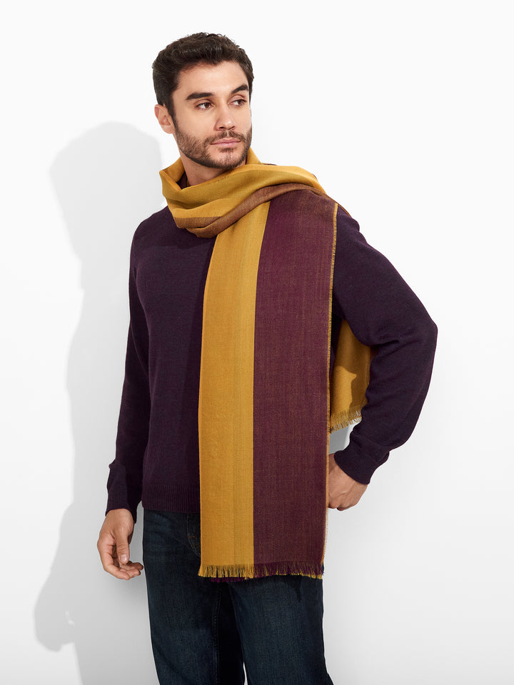 Estola Zarry De Baby Alpaca Color Amarillo