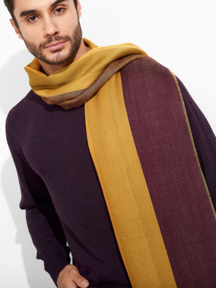 Estola Zarry De Baby Alpaca Color Amarillo