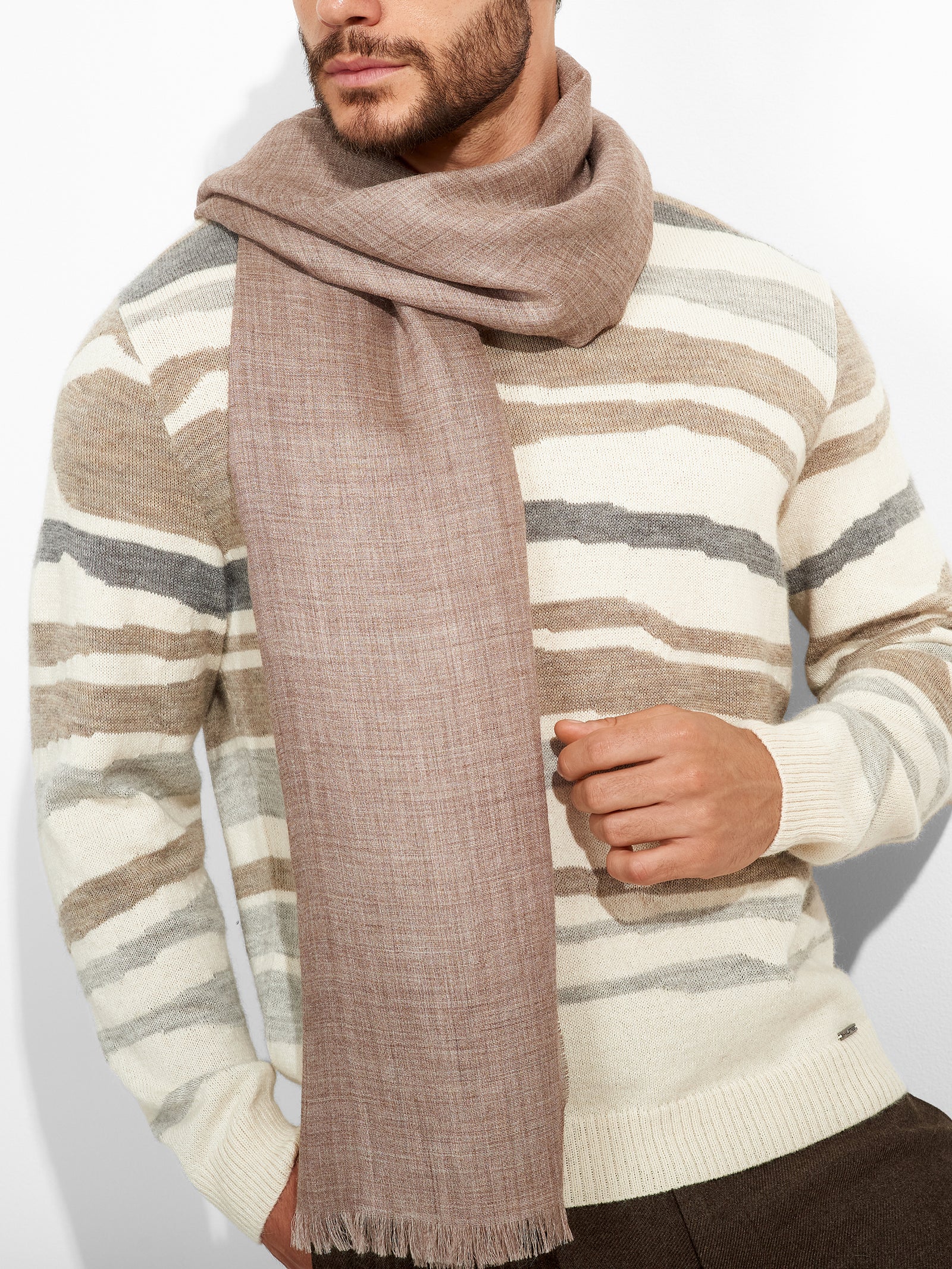 Estola Teaberry B De Baby Alpaca Color Marrón