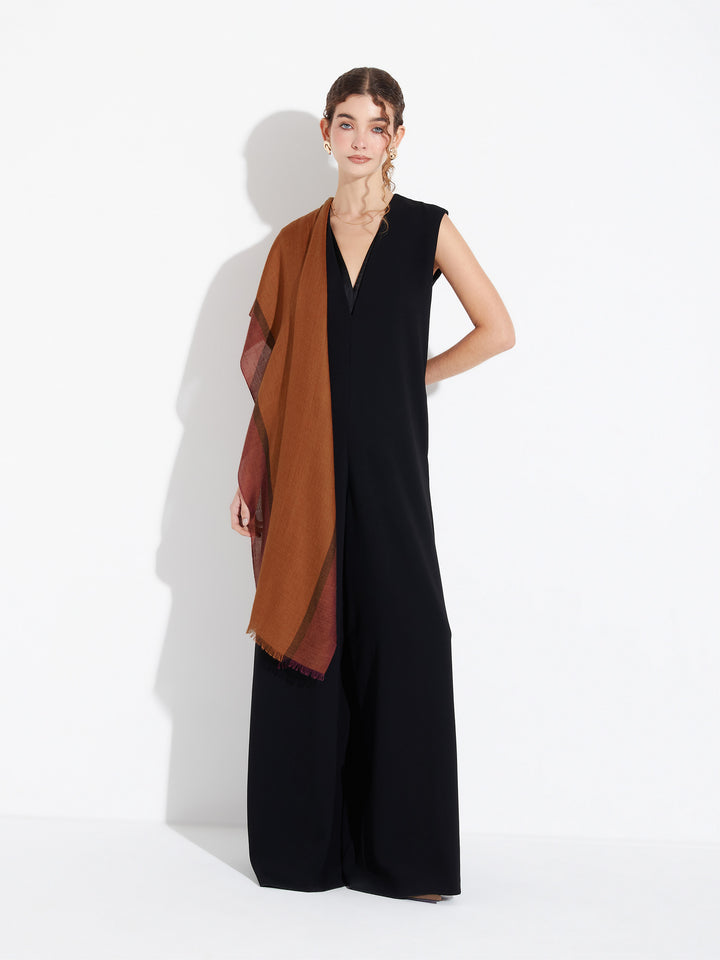 Baccarat Royal Alpaca Stole, Red