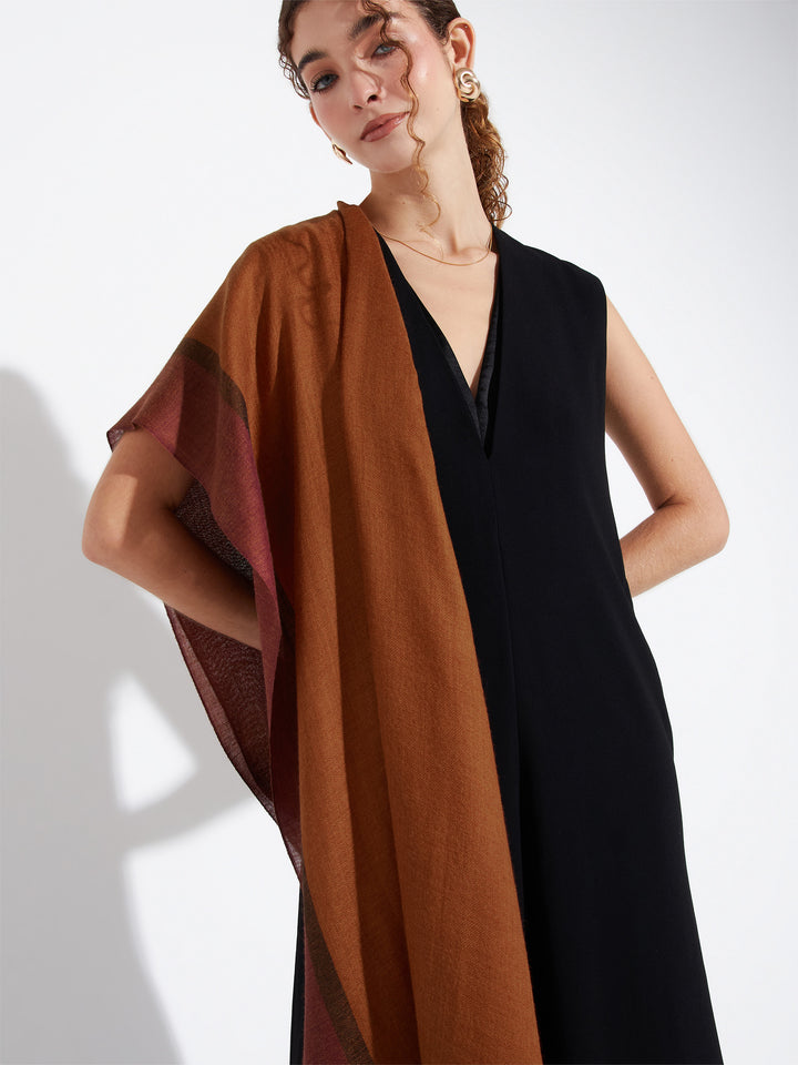 Baccarat Royal Alpaca Stole, Red
