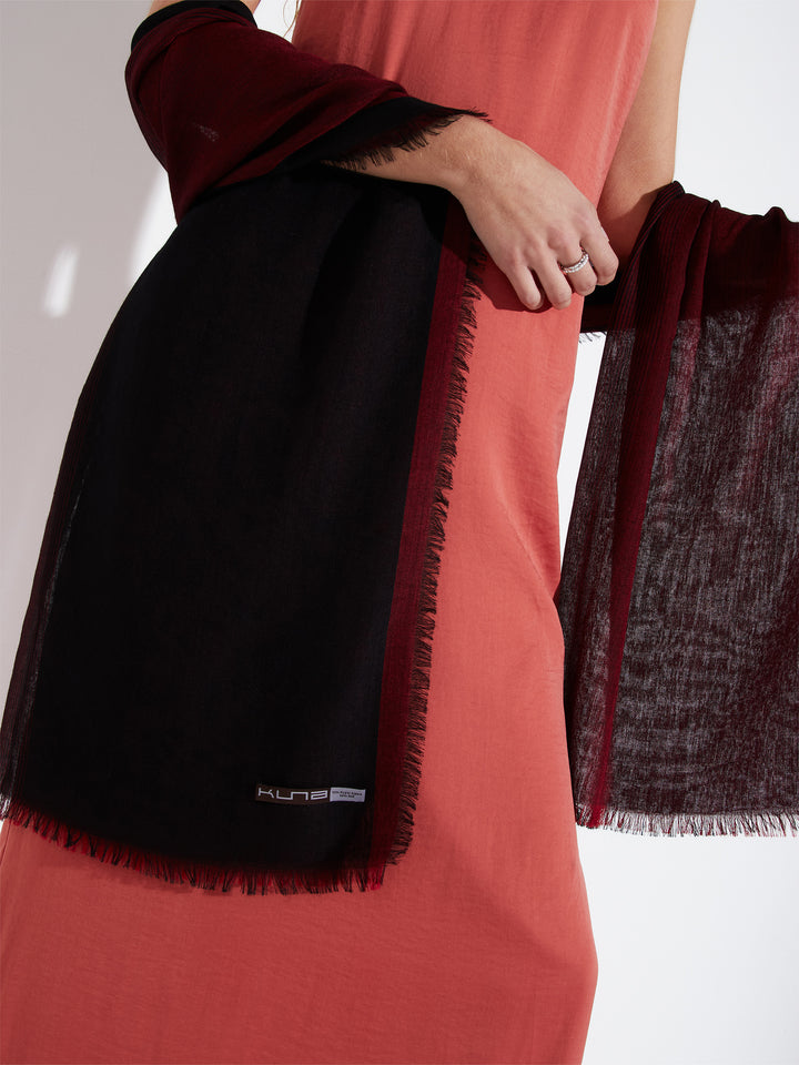 Balthazar Royal Alpaca Stole in Red