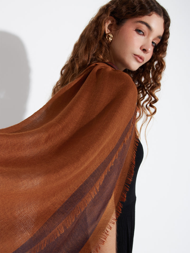 Balthazar Royal Alpaca and Silk Stole in Blue