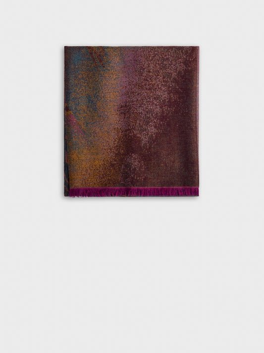 Estola Aurora Boreal De Royal Alpaca Y Seda Color Multicolor