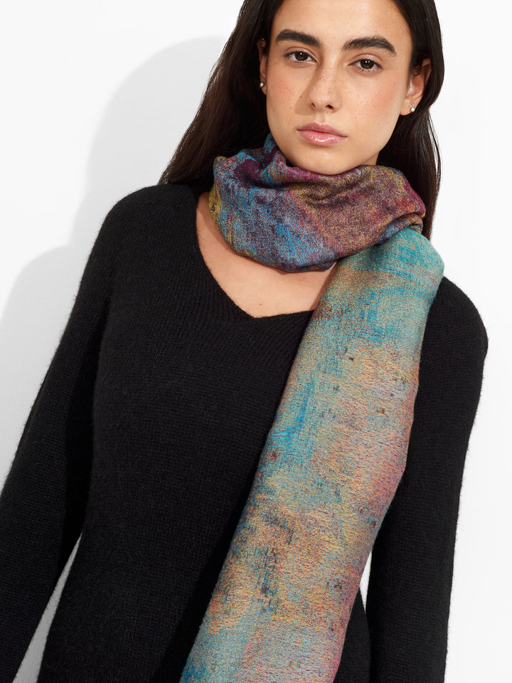 Estola Nebulosa De Orion De Royal Alpaca Y Seda Color Multicolor