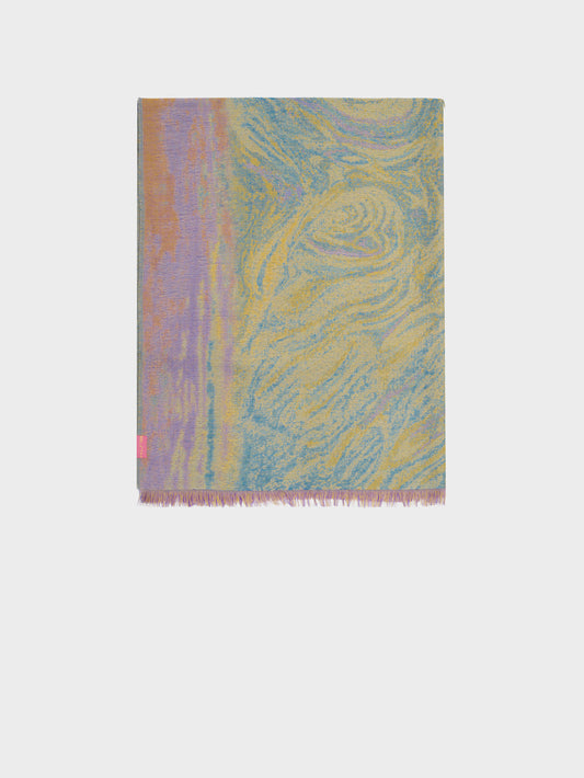 Estola Capilla De Marmol De Royal Alpaca Y Seda Color Multicolor