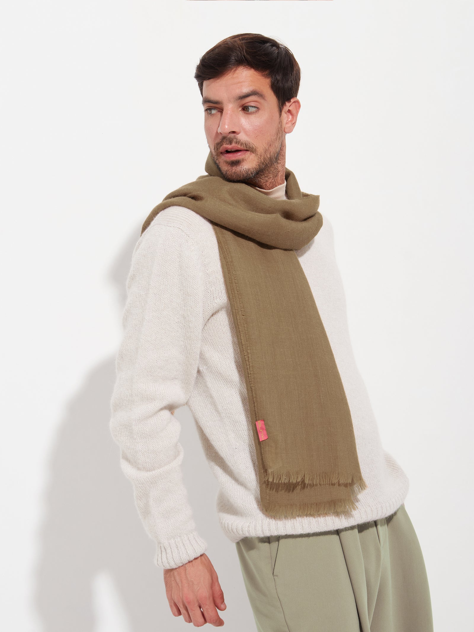 Amaretto Brown Baby Alpaca Stole