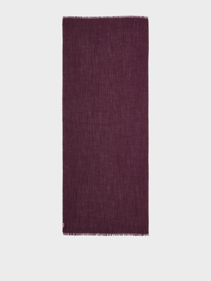 Amaretto Baby Alpaca Stole Cherry Color