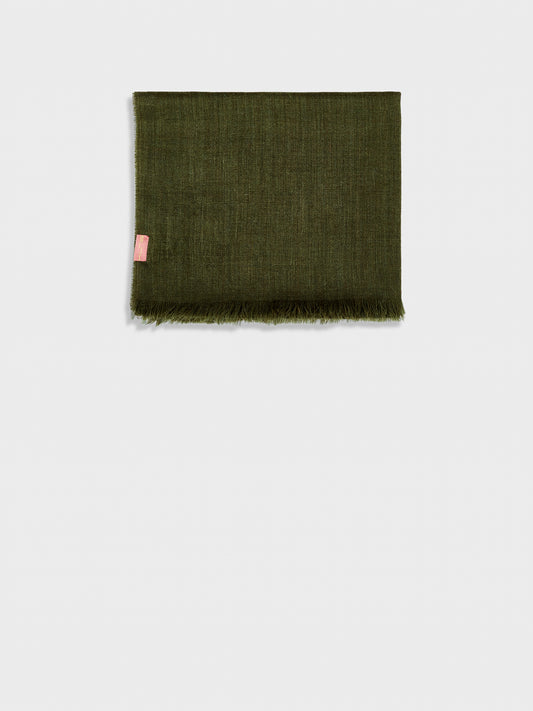 Estola Amareto De Baby Alpaca Color Verde