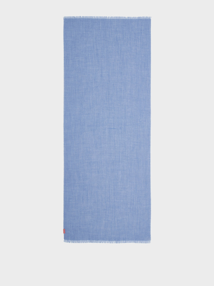 Amaretto Baby Alpaca Stole Light Blue Color