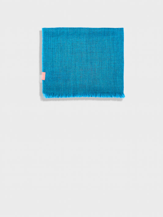 Estola Amareto De Baby Alpaca Color Azul