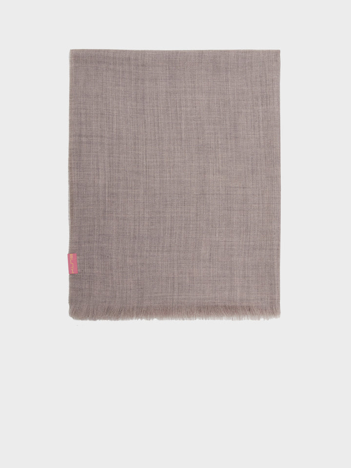 Amaretto Grey Baby Alpaca Stole