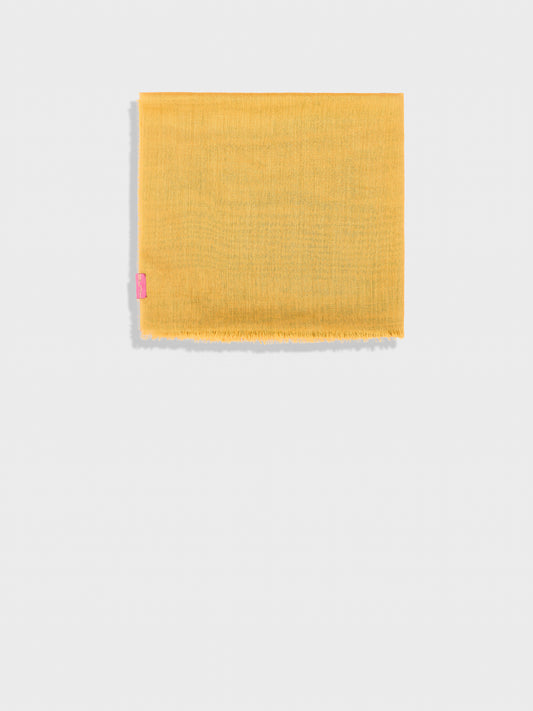 Estola Alondra De Baby Alpaca Color Amarillo