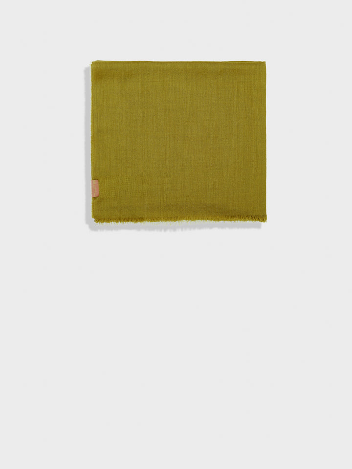 Estola Alondra De Baby Alpaca Color Verde