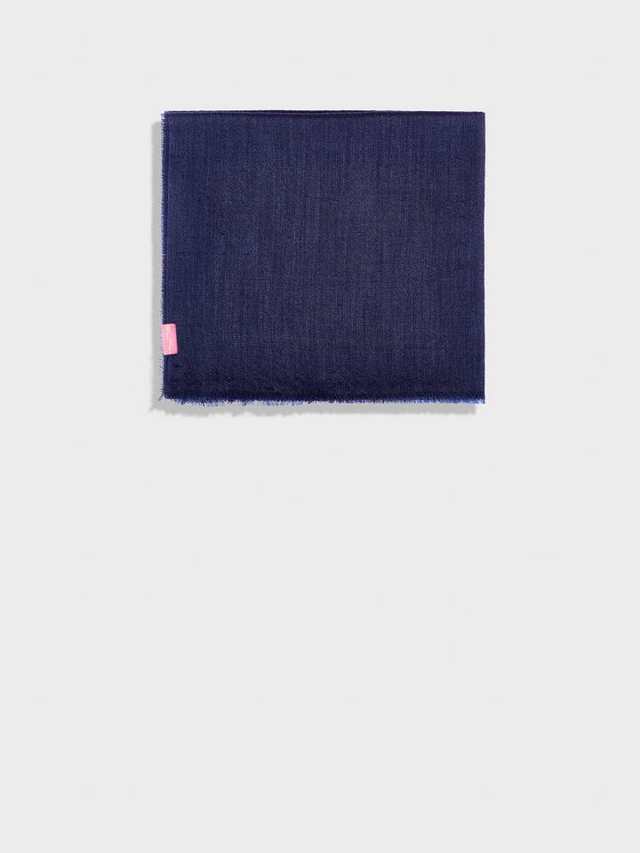 Estola Alondra De Baby Alpaca Color Azul