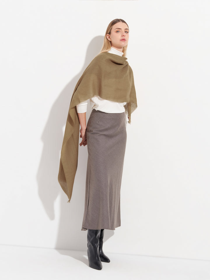 Estola Alondra De Baby Alpaca Color Camel