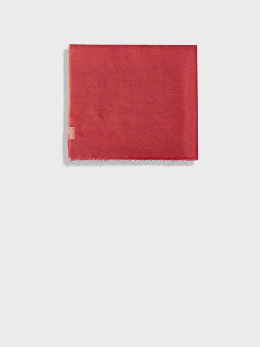 Estola Zaina De Baby Alpaca Color Rojo