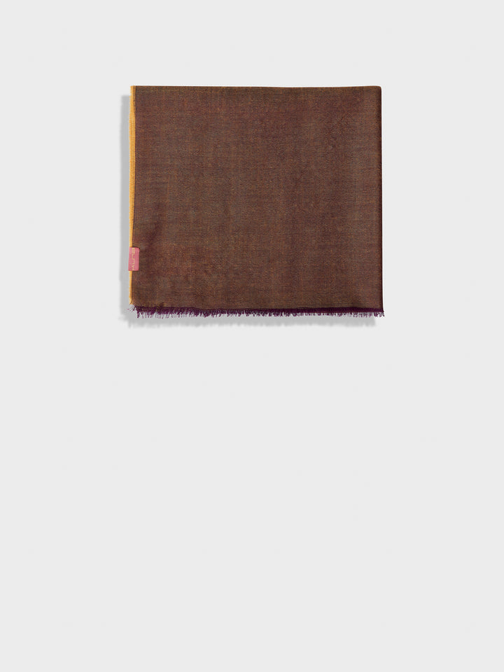 Zaina Baby Alpaca Brown Stole