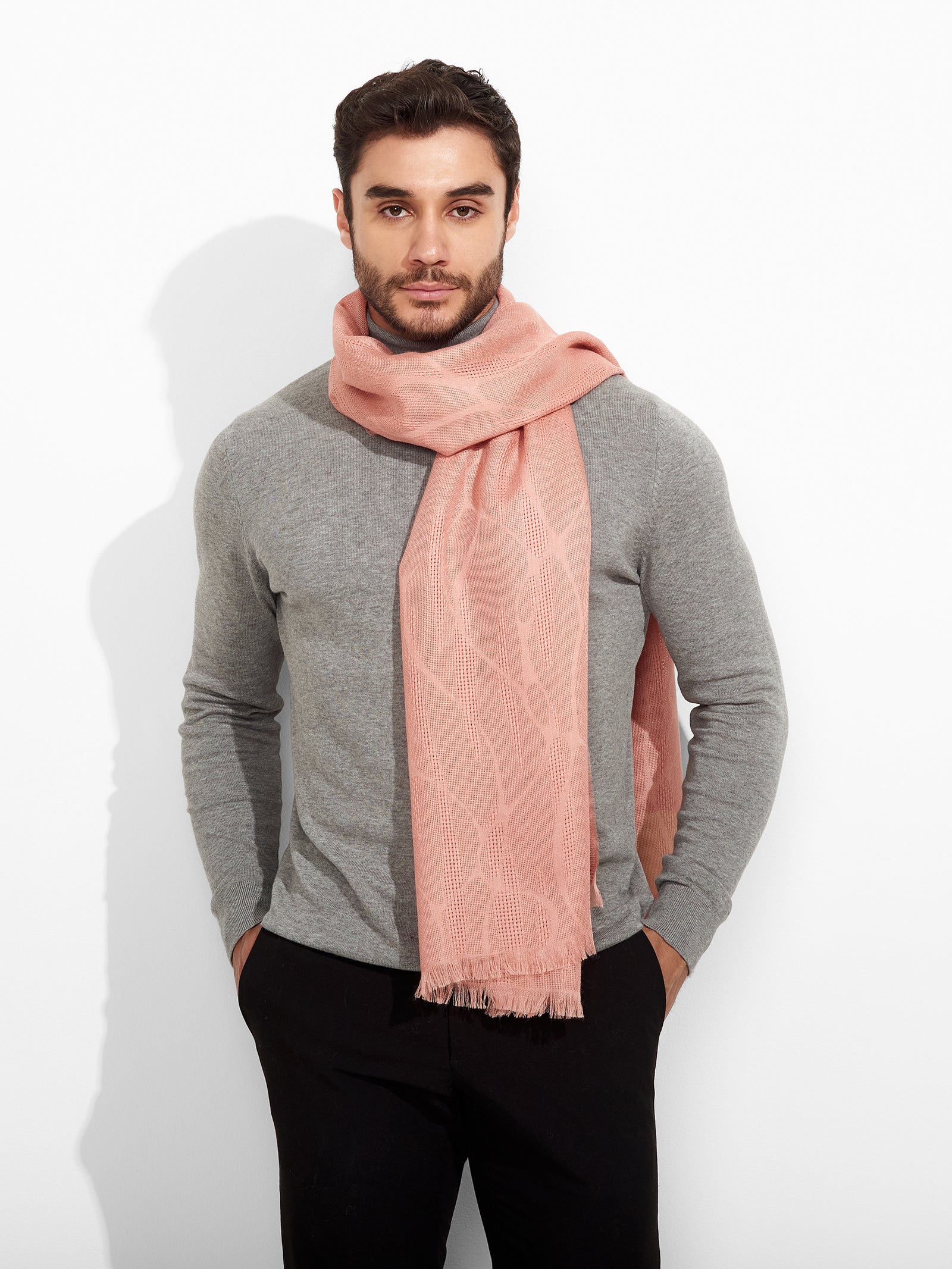 Estola Zuniga De Baby Alpaca Color Rosado