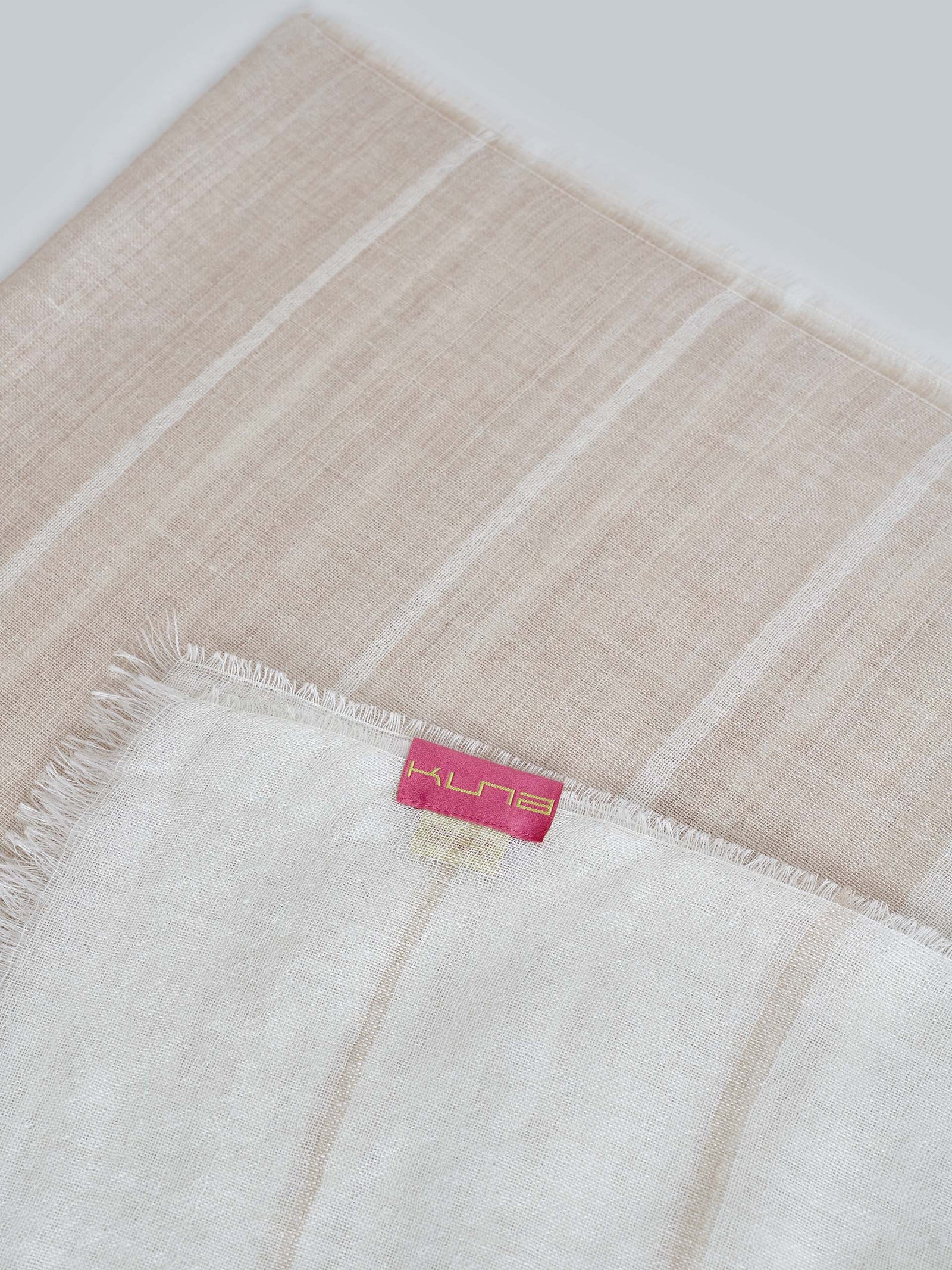 Wallenberg Baby Alpaca Stole Ecru/Beige