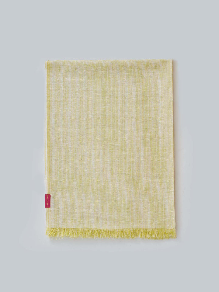Estola Willkomen De Lino Color Amarillo