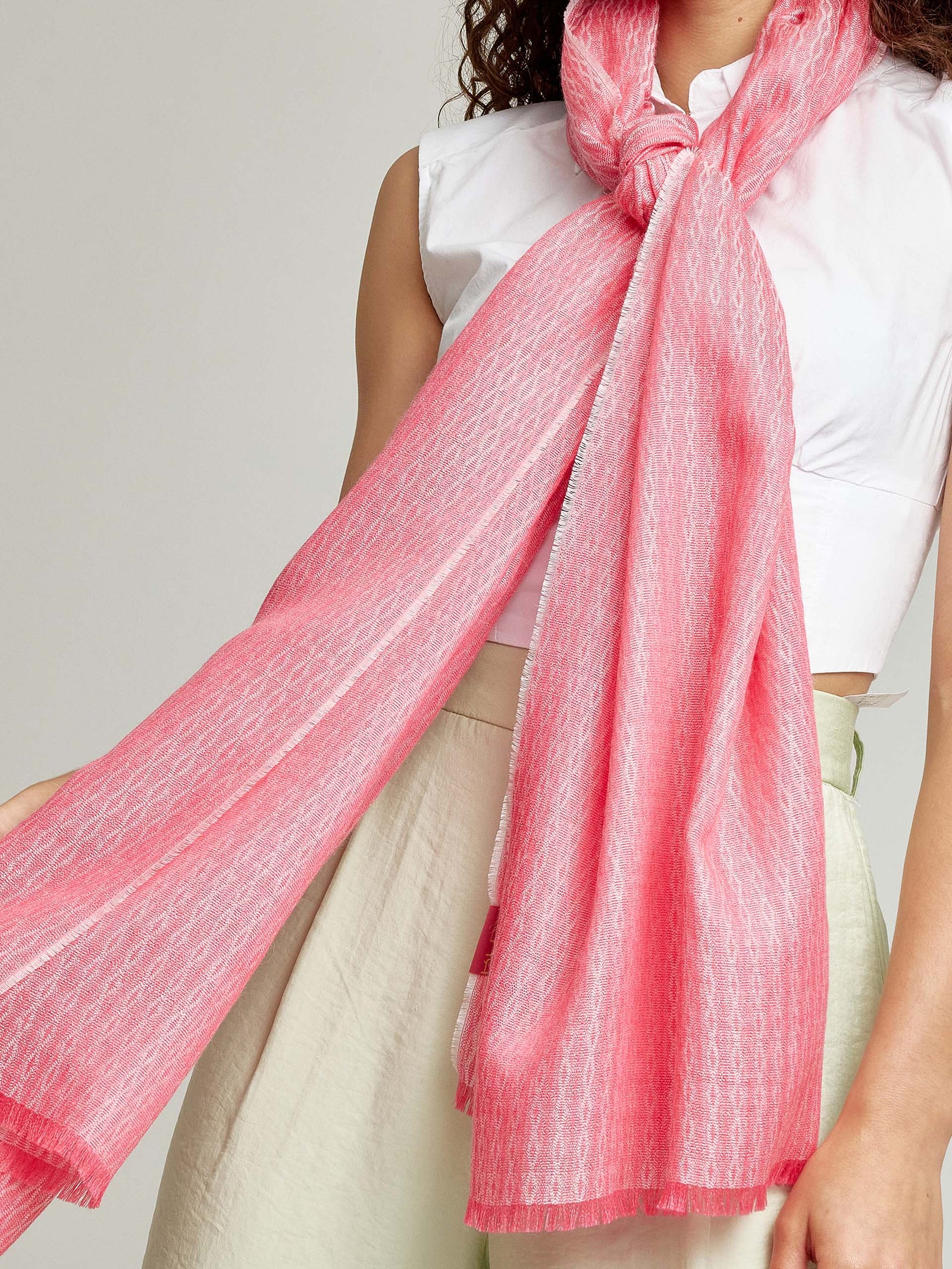 Fuchsia Westfield Baby Alpaca Stole