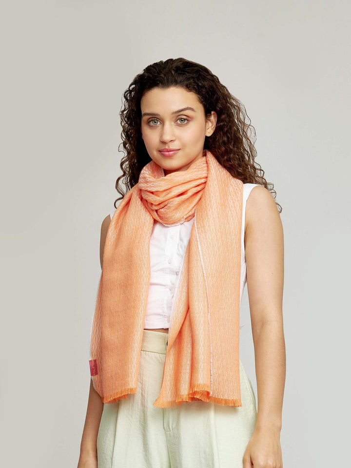 Estola Westfield De Baby Alpaca Color Naranja
