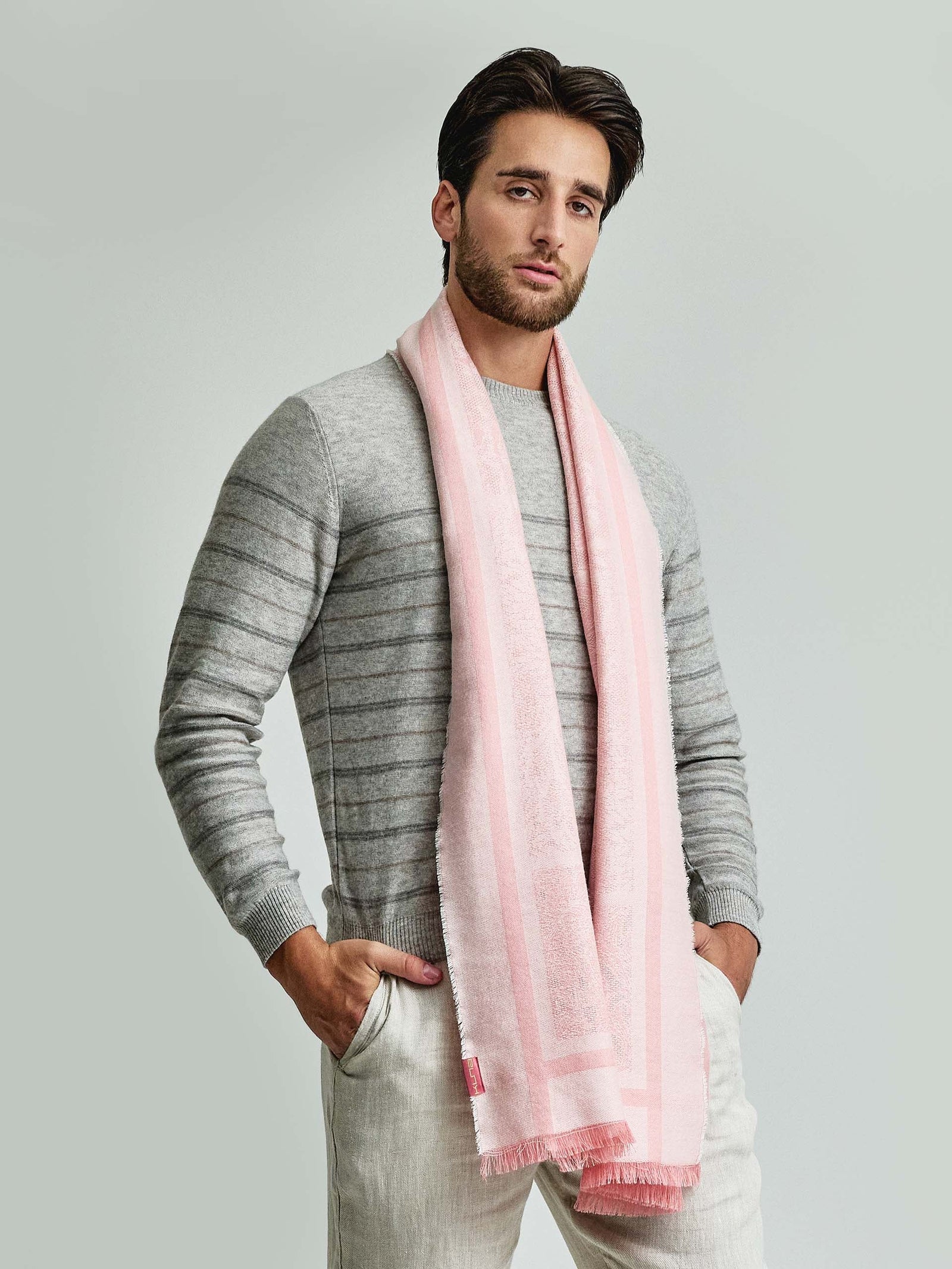 Water Baby Alpaca Stole in Pink