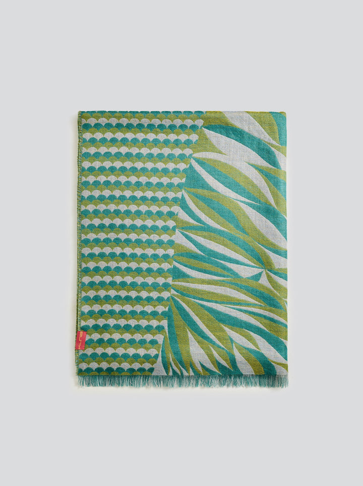 Estola Ysily De Baby Alpaca Color Verde