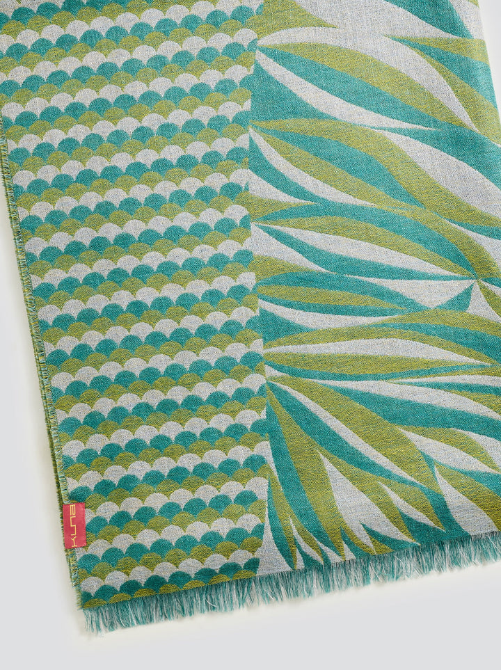 Estola Ysily De Baby Alpaca Color Verde