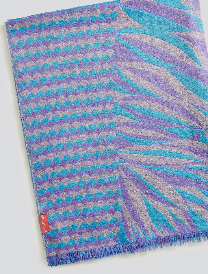 Estola Ysily De Baby Alpaca Color Morado