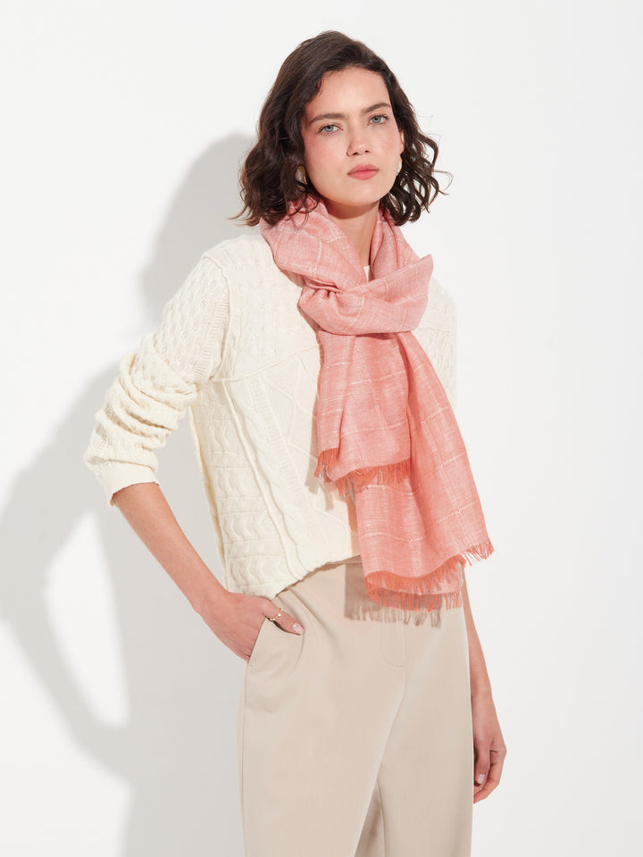 Estola Zoda De Baby Alpaca Color Naranja