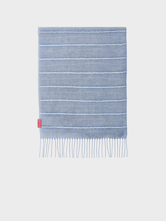 Estola Zabila De Lino Color Celeste