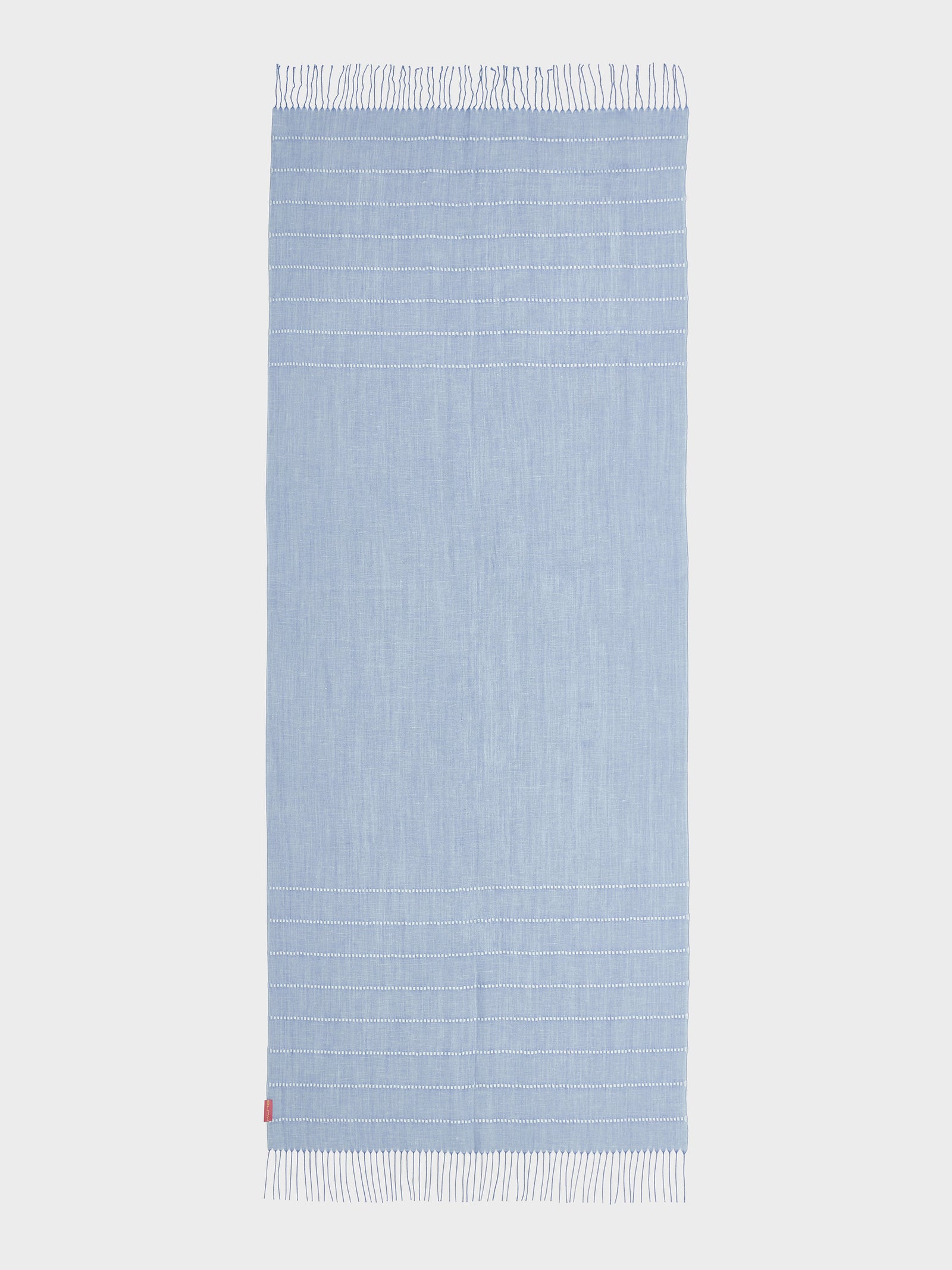 Zabila Sky Blue Linen Stole