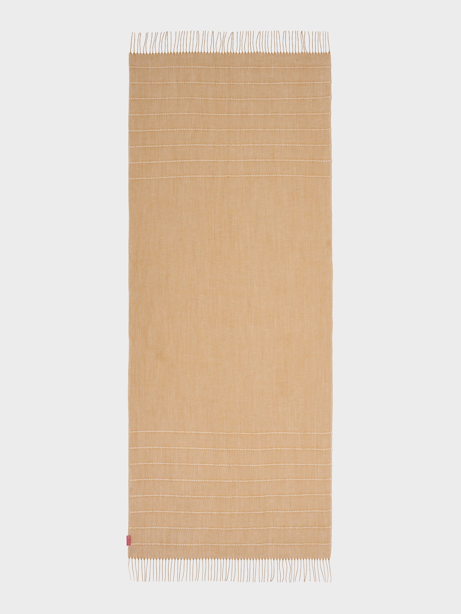 Zabila Yellow Linen Scarf