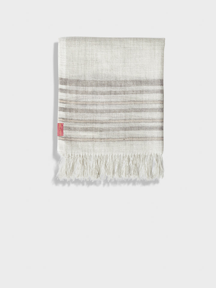 Estola Mao De Baby Alpaca Color Gris