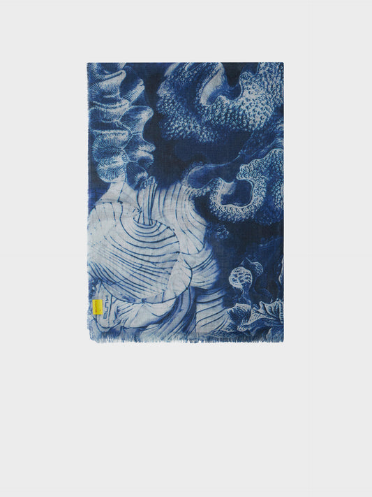 Estola Zanone De Baby Alpaca Color Azul