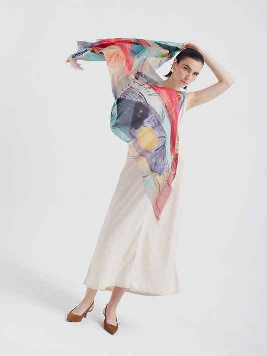 Estola Los Peces Del Dia De Baby Alpaca Color Multicolor